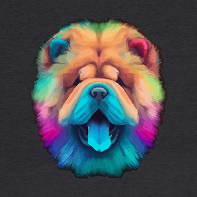 Cute Chow Chow Dog Fluffy Design by Furrban